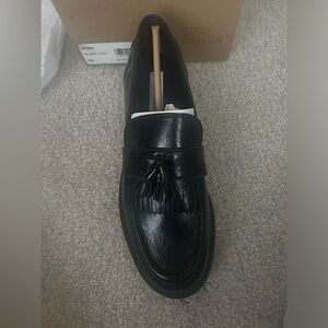 Brand new Black leather Loafers- Steve Madden size 10